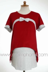 baju menyusui salur pita merah   SD 174  large